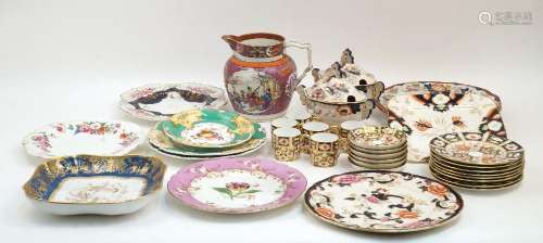 A large collection of English ceramics, 19th century and lat...