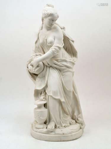 A Minton Parian figure of a lady, 19th century, the Classica...