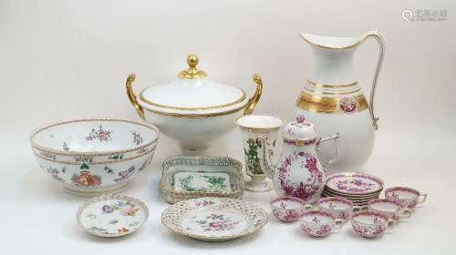 A collection of Continental and British ceramics, 19th and 2...