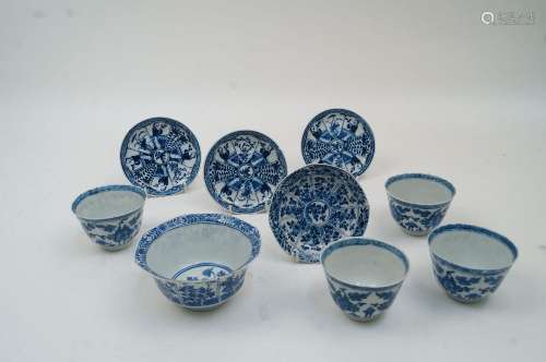 A collection of Chinese blue and white porcelain, Kangxi per...