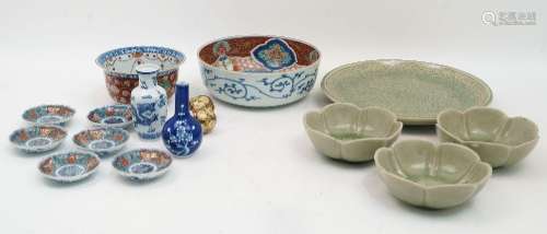 A collection of Japanese ceramics, Meiji Period, to include ...