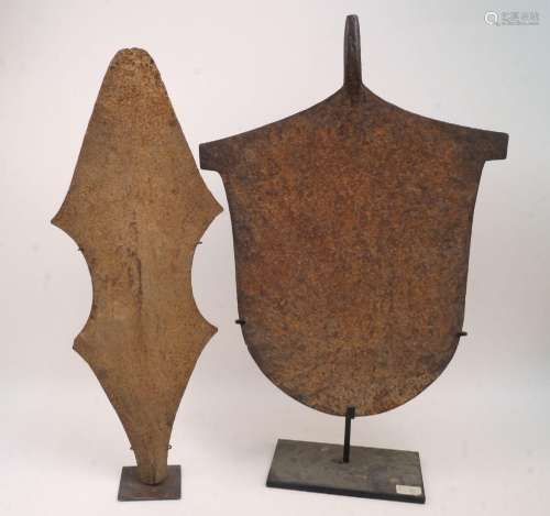 An iron hoe currency, Afo tribe, Nigeria, early 20th century...