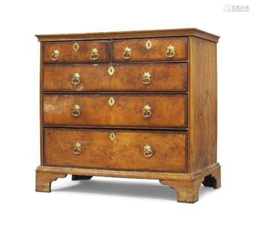 A William and Mary walnut chest of drawers, late 17th centur...