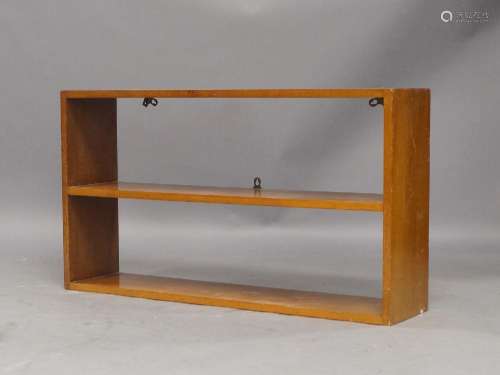 A mahogany wall hanging bookcase, 20th century, 56cm high, 1...