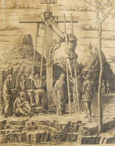 After Andrea Mantegna, Italian 1431-1506- Descent from the C...