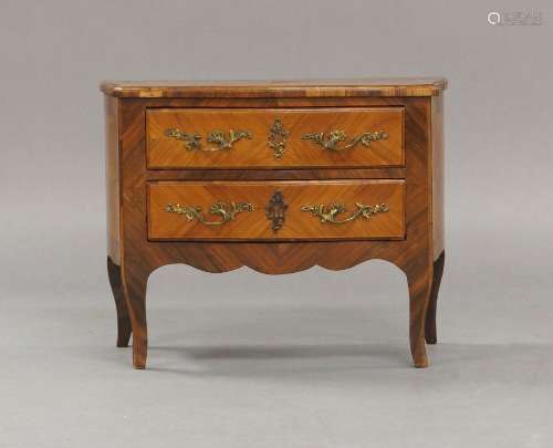 A French kingwood miniature apprentice piece commode, early ...