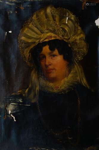 British School, mid-19th century- Portrait of a lady, quarte...