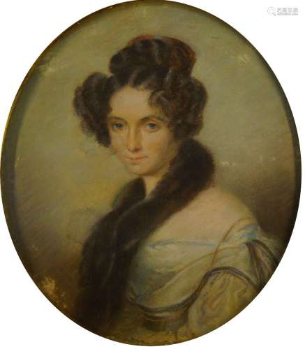 British School, early-mid 19the century- Portrait of a lady,...