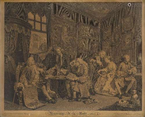 William Hogarth, FRSA, British 1697-1764- Marriage à-la-Mode...