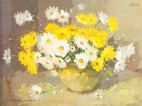 Wessel Marais, South African 1935-2009- Floral still life; o...
