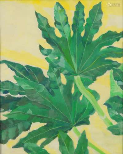 Anne Rakic, late 20th century- Untitled foliage, 2001; tempe...