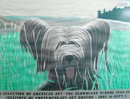 Alex Katz, American b.1927- Dog at Duck Trap. 1976; lithogra...