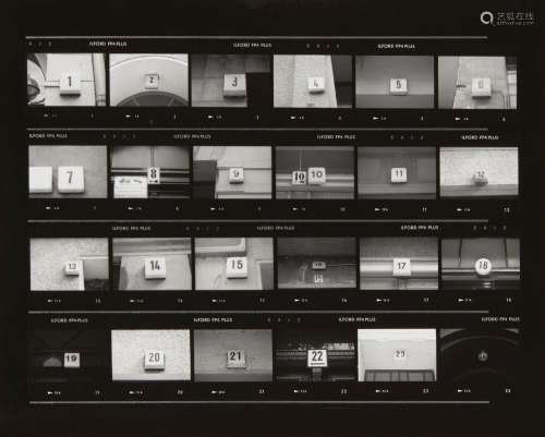 Ceal Floyer, British b.1968- Contact Print 1-24, 1998; conta...