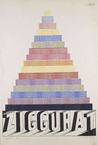 Joe Tilson RA, British b.1928- Ziggurat, 1964; screenprint i...