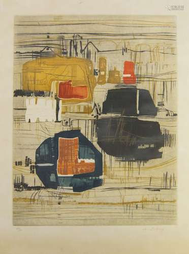 Najar Barsoumian Hratchya, Syrian b.1939- Untitled; etching ...