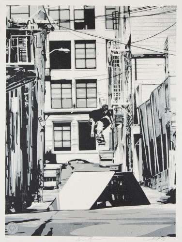 Shepard Fairey, American b.1970- Obey X HUF San Francisco `9...