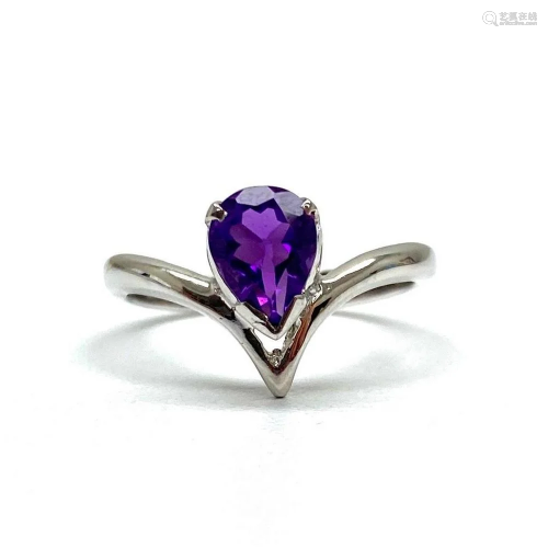 Crying Amethyst 925 Sterling Silver Ring