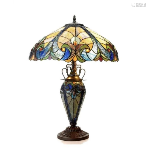 Gorgeous Victorian Tiffany Style Table Lamp