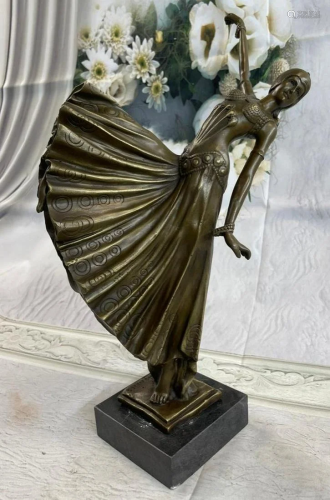 Chiparus Chorus Dancer Bronze Sculpture