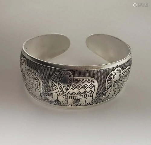 Tibetan Silver Ladies Bangle