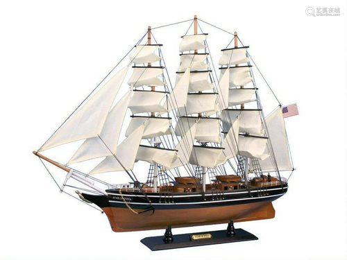 Wooden Star Of India Tall Model Ship 30"