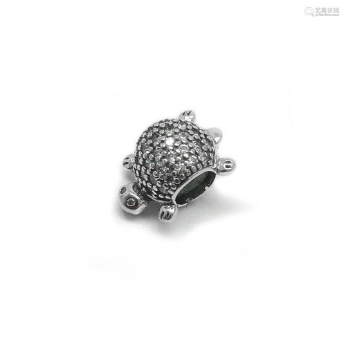 925 Sterling Silver Tortoise Bracelet / Necklace Charm