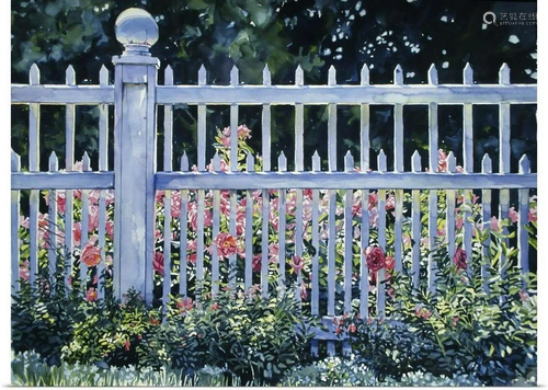 Victorian Fence Wall Art Print by Stan Myers