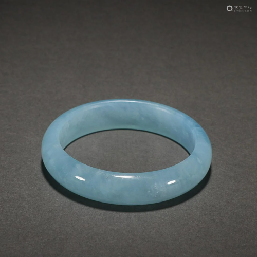 CHINESE AQUAMARINE BANGLE