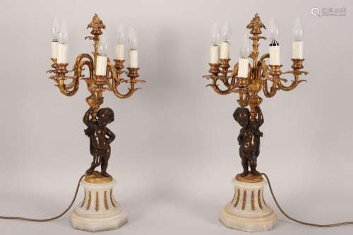 Pair of Late 19th Century French Gilt Bronze and