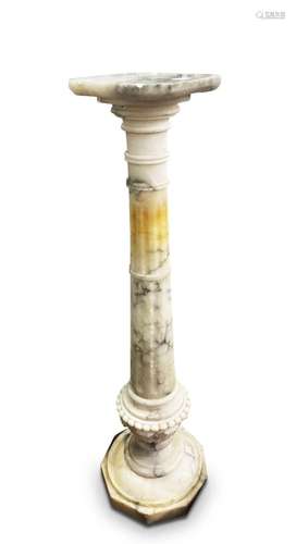 19th Century Italian Marble Pedestal,