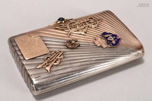 Fine Russian Gold and Silver Cigarette/Vesta Case,