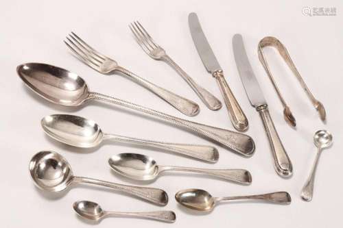 Extensive Victorian Sterling Silver Cutlery Set,