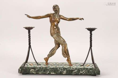 Good Art Deco  Fille de Harem  Bronze Figure,