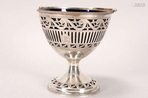 George III Irish Sterling Silver Sugar Basket,