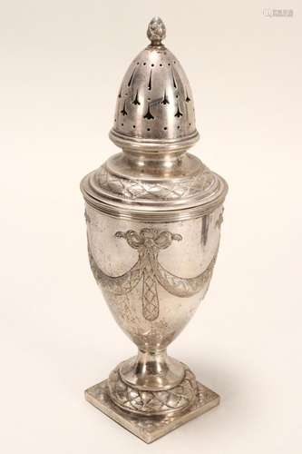 Danish Silver Sugar Caster,