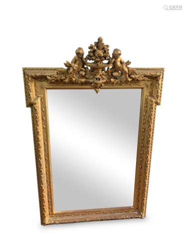 Good Late 19th Century French Gilt Wall Mirror,