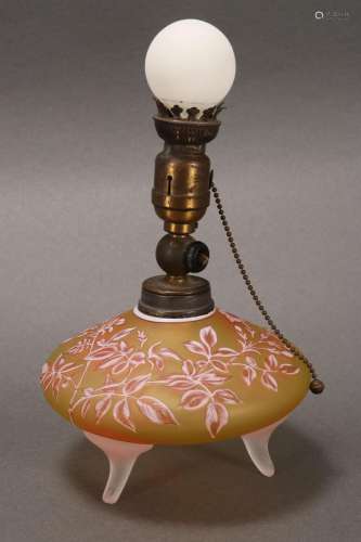 Thomas Webb Cameo Glass Lamp,