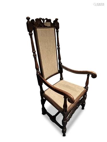 18th Century Walnut Armchair,