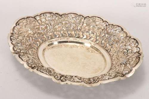 Indonesian Yogya Silver Tray,