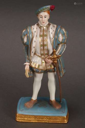 Royal Worcester  Edward VI  after Holbein, c.1918,