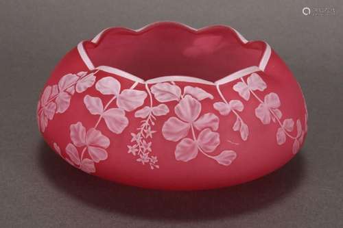 Thomas Webb Cameo Glass Bowl,