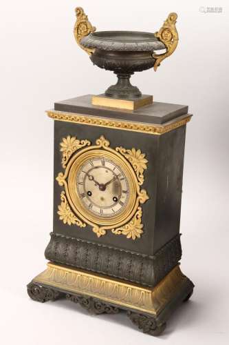 French 19th Century Empire Style Clock,