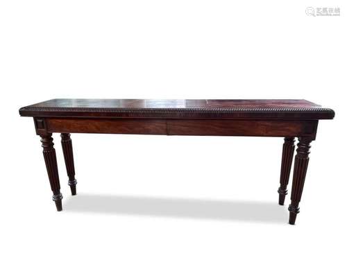 Long Regency Mahogany Hall Table,