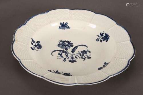 18th Century Caughley Porcelain Plate,