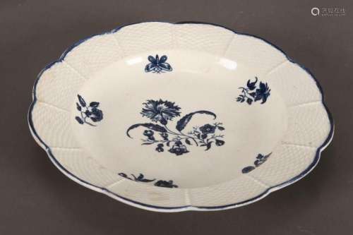 18th Century Caughley Porcelain Plate,
