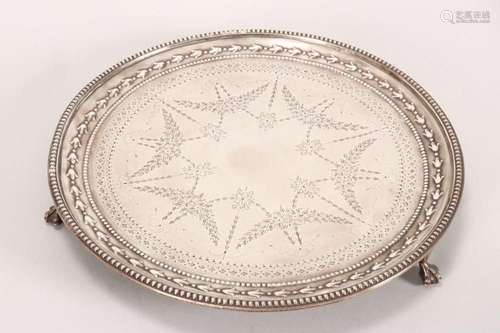 Victorian Sterling Silver Salver,