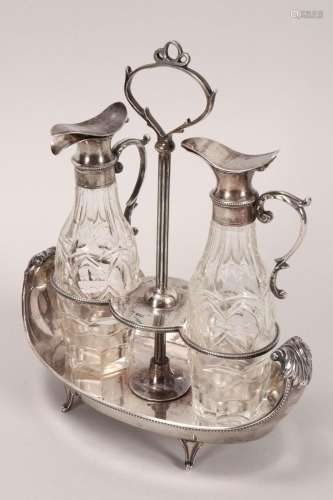 Edwardian Sterling Silver Cruet Set,