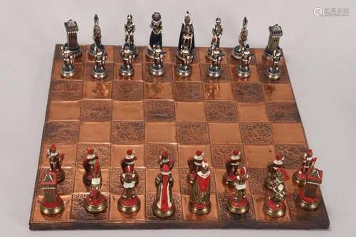 Italian Renaissance Themed Chess Set,