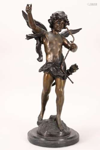 Large Bronze Statue After Moreau,