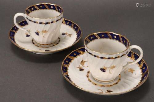 18th Century Dr Wall Worcester Demi Tasse and